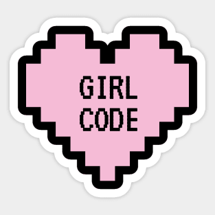 GIRL CODE Sticker